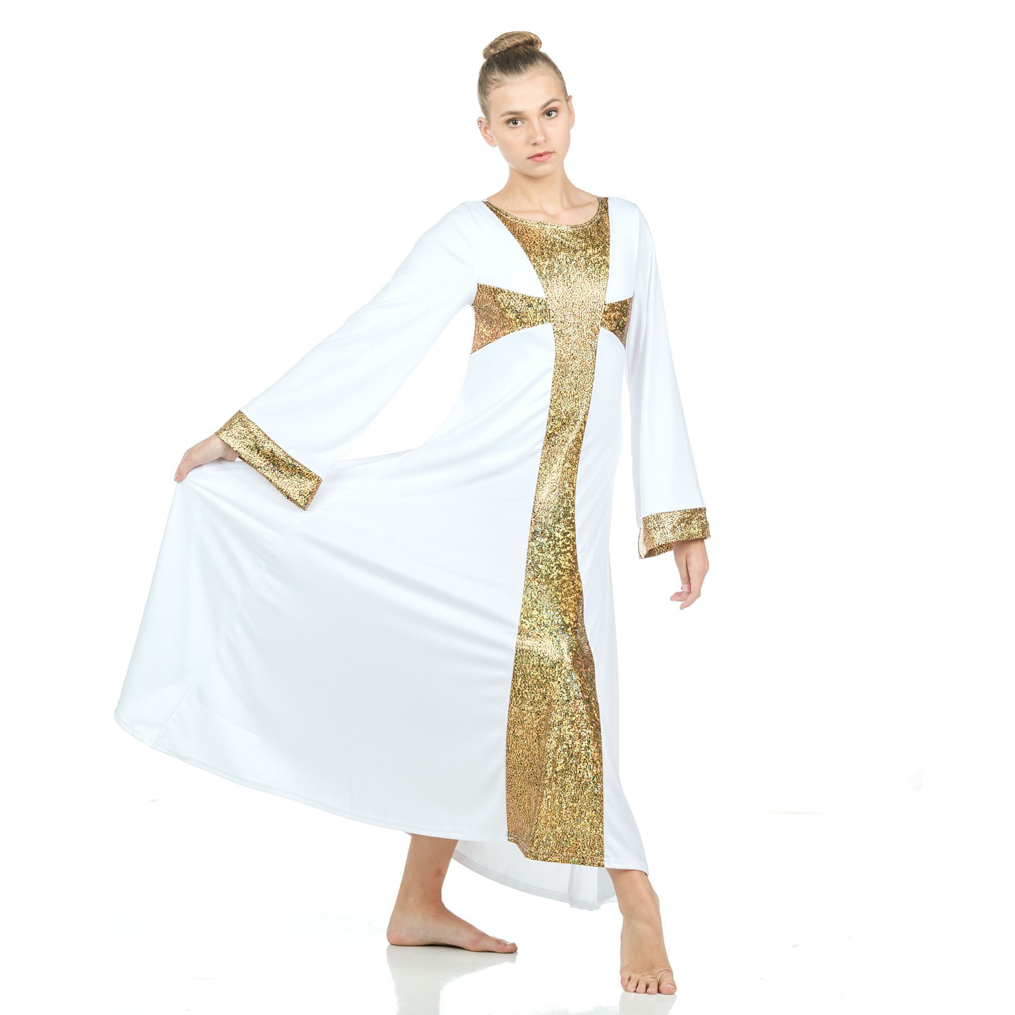 Danzcue Praise Dance Shimmery Cross 