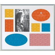 Burnes Meridian 8-Opening Collage Frame, Silver