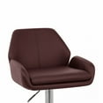 thumbnail image 5 of Modern Home Tesla "Leather" Contemporary Adjustable Height Counter/Bar Stool (Espresso), 5 of 6