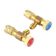 thumbnail image 3 of 2pcs Liquid Safety Valve R410A R22 Air Conditioning 1/4" Refrigerant Charging Valve Safety Adapter, 3 of 7