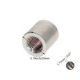 thumbnail image 2 of Huggegwe M12x20x20mm 5 Pcs Connecteur Rond Écrous Tige de Couplage Écrou Manchon Fileté pour Tige Filetée Continue CJB91-25830, 2 of 6
