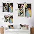 thumbnail image 4 of Designart "Retro Abstract Illustration Divine Secrets VII" Modern Geometric Framed Wall Art Set Of 2 - Modern Multicolor Framed Wall Art Set Of 2, 4 of 6