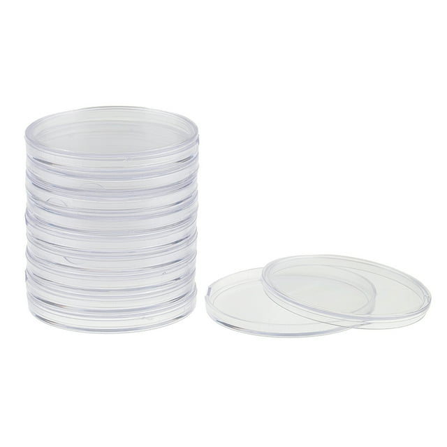 10 Piezas Cápsulas de Monedas Claras Sunnimix 55mm