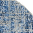 thumbnail image 5 of SAFAVIEH Adirondack Kiersten Abstract Faded Area Rug, Blue/Silver, 4' x 4' Round, 5 of 6