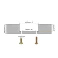 thumbnail image 2 of 40.5x11mm Flush Pull Ring Handle Zinc Alloy Brushed Silver Tone, 2 of 5