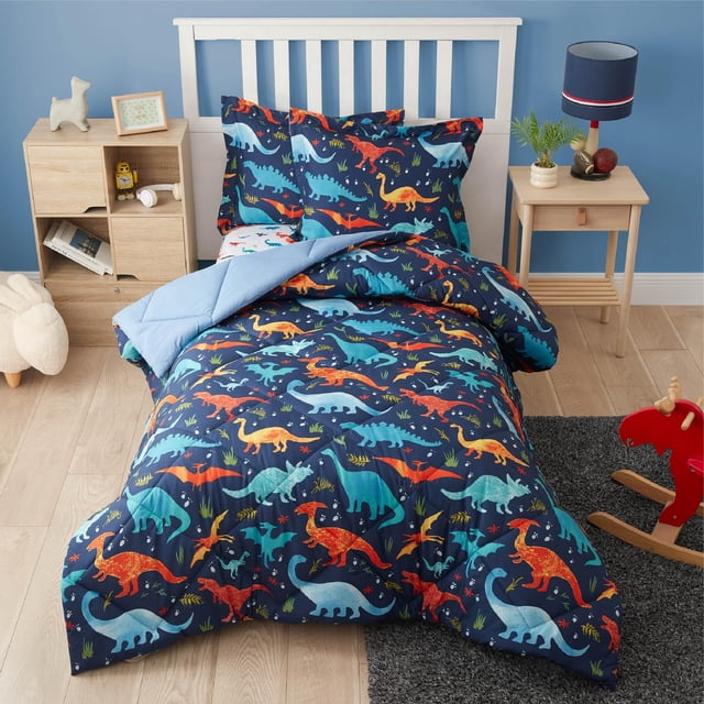 Juego de ropa de cama PPOLCA Twin Dinosaur Kids para niños, 2 piezas