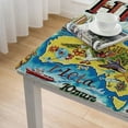 thumbnail image 5 of Acheng Hawaii Bird Boat Square Tablecloth 100% Polyester Fiber 36*36, 5 of 8