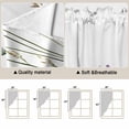 thumbnail image 3 of Spring Floral Kitchen Window Curtains, Swag Curtains Valance for Bedroom Living Room Bathroom, Colorful Botanical Wildflower Summer Rod Pocket Window Treatment Curtain Block Drapes 2 Panels 36"x63", 3 of 9