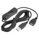 thumbnail image 1 of Cable de extensión USB Unique Bargains con interruptor ON/OFF 2 Metros Paquete de 3 Negro, 1 of 5