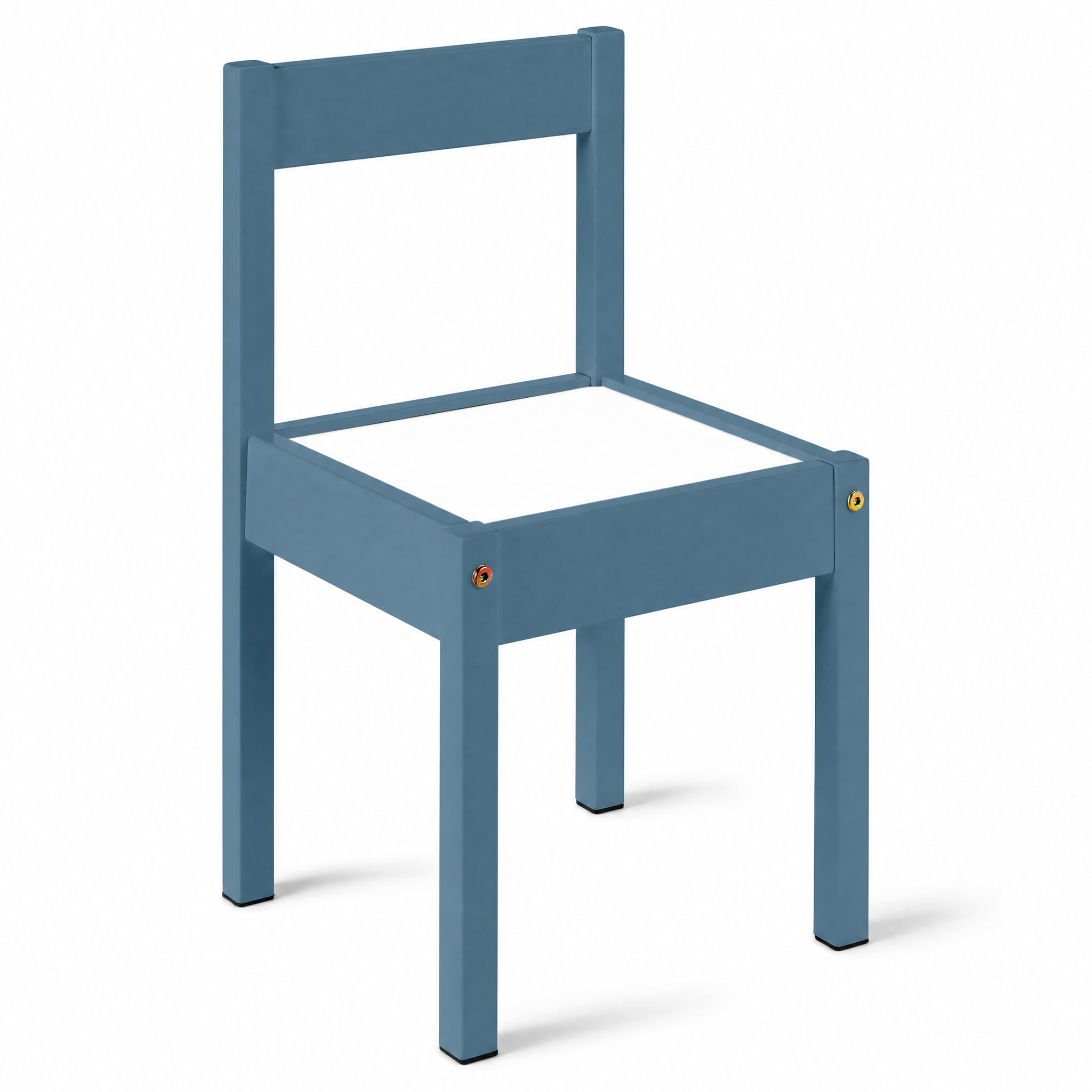 Mainstays Kids 3-Piece Dry Erase Activity Table and Chair Set for Learning, Drawing & Creative Play, Blue