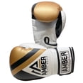thumbnail image 4 of Fury Boxing Gloves - Kickboxing, Muay Thai Training Gloves, Sparring Punching Bag Mitts, Durable PU, Shock-Absorbing Foam Core, Non-Slip Wrist Support, Multi-Sport Glove, 16oz, Gold/Black, 4 of 7