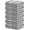 Charming Grey, variant on Luxury Wash Cloths for Showering [13x13] – 100% Cotton Washcloths [Pack of 4], Soft and Absorbent Face Towels for Bathroom Wash Clothes, Gym, and Spa (Eloquent Blue)