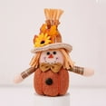 thumbnail image 5 of Fall Decorations for Home Thanksgiving Scarecrow Plush Handmade Sitting Scarecrows Dolls with Sunflower  Straw, Autumn Shelf Sitters Figurines Gift Harvest Indoor Front Porch Tabletop Decor, 5 of 8