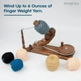 thumbnail image 4 of Wooden Yarn Winder and Swift for Crocheting, Knitting | Umbrella Yarn Swift and Ball Winder Combo Large Capacity | Handcrafted Jumbo Wood Yarn Winder from Inanosa - Antique Beechwood (Winder + Swift), 4 of 5