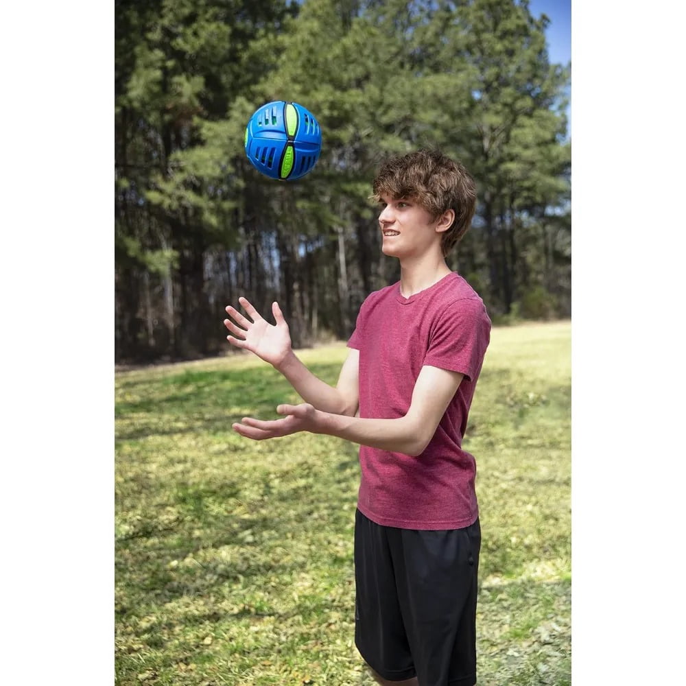 Wahu Phlat Ball Classic Red - Throw A Disc Catch A Ball! - Time Delay Transformation Flying Toy