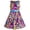 Purple Paisley, variant on Girls Dress Flower Brown Sundress Summer Beach Dress 2-3 Years