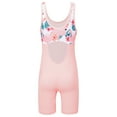 thumbnail image 2 of YONGHS One Piece Swimsuit for Teens Girls Sleeveless Rash Guard Swimwear Beach Sportswear Swimsuit Pink 4-5, 2 of 7