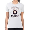 thumbnail image 4 of Women's G-III 4Her by Carl Banks White Houston Astros Super-Slim Fit Lightweight Team Logo Graphic T-Shirt, 4 of 5