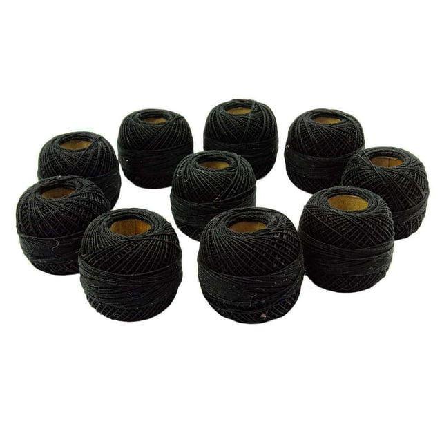 IBA Indianbeautifulart Anchor Crochet Cotton Thread Knitting Set Of 10 Pcs Embroidery Yarn Tatting Ball