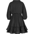 thumbnail image 2 of Girls Dresses,Solid Casual Tiered Swing Midi Dress for Girls 7-8 Years, 2 of 5