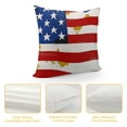 thumbnail image 4 of Chilfamy  Pillow Covers 4th of July Decorations Memorial Day Red Stripes Blue Stars Patriotic Pillow Covers USA Freedom Pillows Outdoor Decor Cushion Case White, 4 of 5