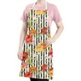 thumbnail image 5 of Pioneer Flower Floral Print Pattern Apron-Garden Aprons for Women with Pockets-Cotton Linen Waterproof Kitchen Cooking Gardening Aprons Adjustable for Kitchen,Cooking,BBQ and Salon 33x27 Inch, 5 of 7