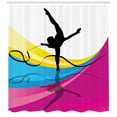 thumbnail image 3 of Ambesonne Gymnastics Shower Curtain, Teenager, 69"Wx75"L, Multicolor, 3 of 3