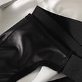 thumbnail image 2 of VONCOS Mens Shiny PU Faux Leather Underwear Jockstrap Thong - Bold Provocative Strappy Design, Low Rise Fashion Underwear for Clubwear & Special Occasions, Black,Size 2XL, 2 of 3