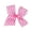 Pink, variant on Hair Bow with Striped Grosgrain Ribbon, 6 inch Hairbow Youth (Pink)