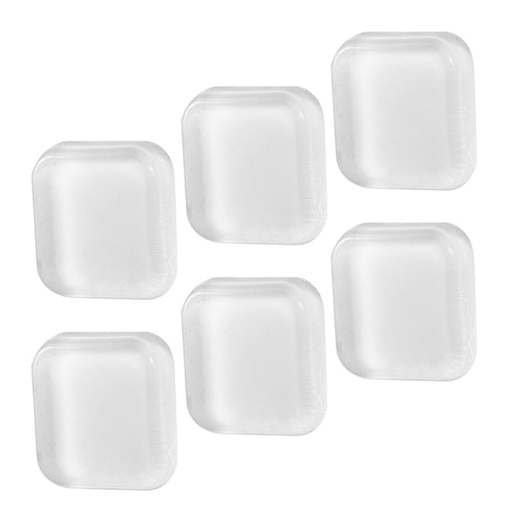 Wall Protectors Pack of 6 Clear Square Pads Adhesive Rubber Guards Easy Installation Prevent Wall Damage