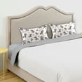 thumbnail image 5 of Haosy Satin Pillowcase for Hair and Skin Standard Cooling Silk Pillow Case with Envelope Closure Cartoon Zebras and Leaf 20"x26", 5 of 9