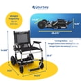 thumbnail image 4 of Journey Zoomer Electric Power Chair, Lightweight Foldable Powered Wheelchair TSA-Compliant, 4 of 7