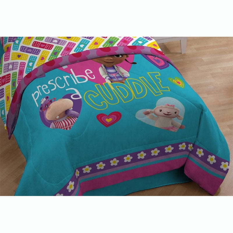 Doc Mcstuffins Twin Bed Comforter Prescribe Cuddles Bedding Walmart