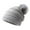 Grey, variant on Winter Women Beanie Hat, Warm Cable Knit Beanies for Women, Knitted Hat Skull Cap Faux Fur Pom Fleece Lined