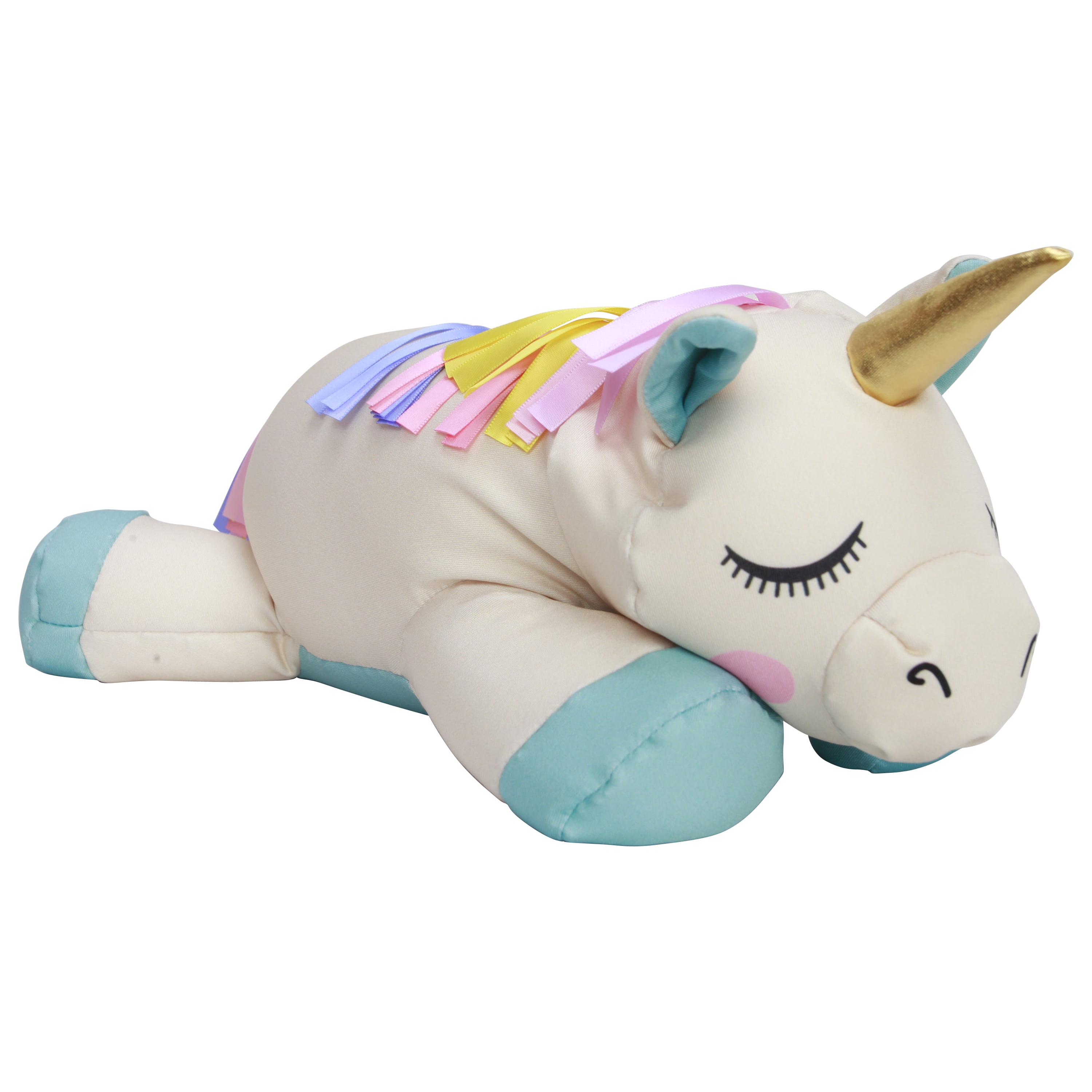 CRCKT 4-Piece Softside Kids Luggage Set, Includes 18" Carry-on, 12" Backpack, Plush Critter that turns into a Neck Roll Pillow, and a Matching Luggage Tag, Unicorn, (Walmart.Com Exclusive)