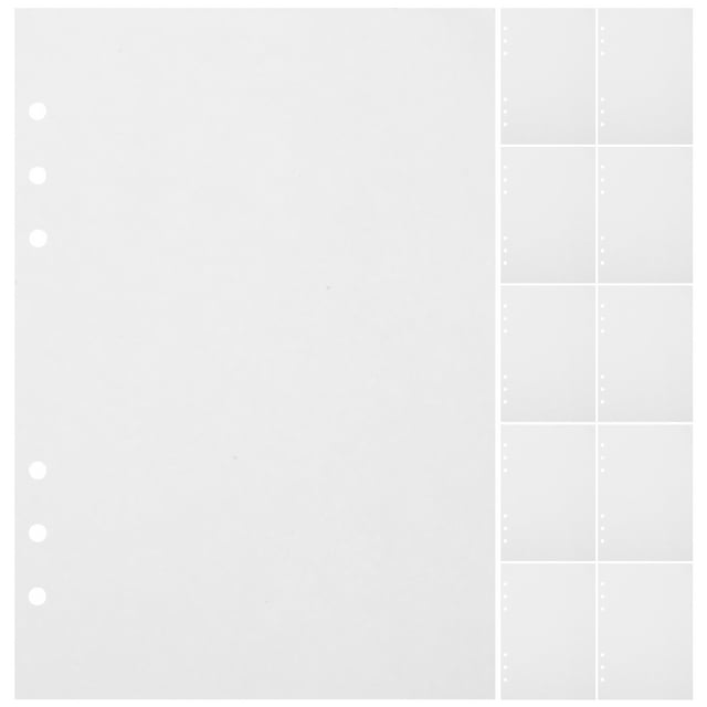Papel de recarga de papel de reenvolución de 80 hojas Planificador Papel de hojas sueltas para portátil (A5)
