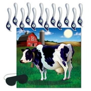 Beistle 17" x 18 1/4" Pin The Tail On The Cow Game; 7/Pack 66676
