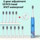 thumbnail image 1 of Cepillo de dientes eléctrico para niños, dibujos animados, con cabezal de repuesto, ultrasónico, IPX7, resistente al agua, recargable, sónico, 1 of 6