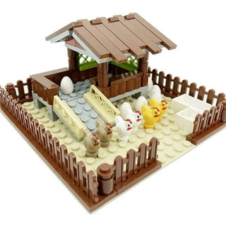 MOC City farm Series Minifigures kennel Dog House Building Blocks