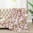 thumbnail image 2 of Home Soft Things Printed Flannel Throw - Chrysanthemum - 60" x 80", 2 of 9