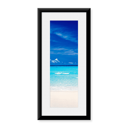 Framed Art Print, Hateno Beach Okinawa Kume Isl Japan by Panoramic Images, 25-7/8" x 9-7/8"