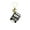 Black, variant on Cute Keyring Key Organizers Keychain Key Holders for Backpacks Office School