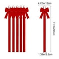 thumbnail image 3 of Christmas Window Decorations Set Of 6 Christmas Bow Decoration Bow Photo Display Tape Christmas Velvet Red Holiday Window Hanging Home Decor Christmas Decorations for The Home, 3 of 9