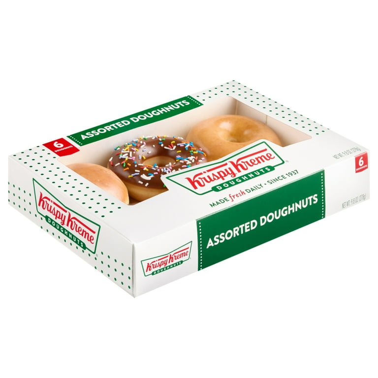 Krispy Kreme Assorted Doughnuts, 9.9 oz, 6 Count