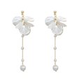 thumbnail image 1 of Pearl Flower Earrings Pearl Drop Earrings White Dangle Flower Earrings Prom Wedding Earrings Birthday Party Jewelry Gifts Women, 1 of 4
