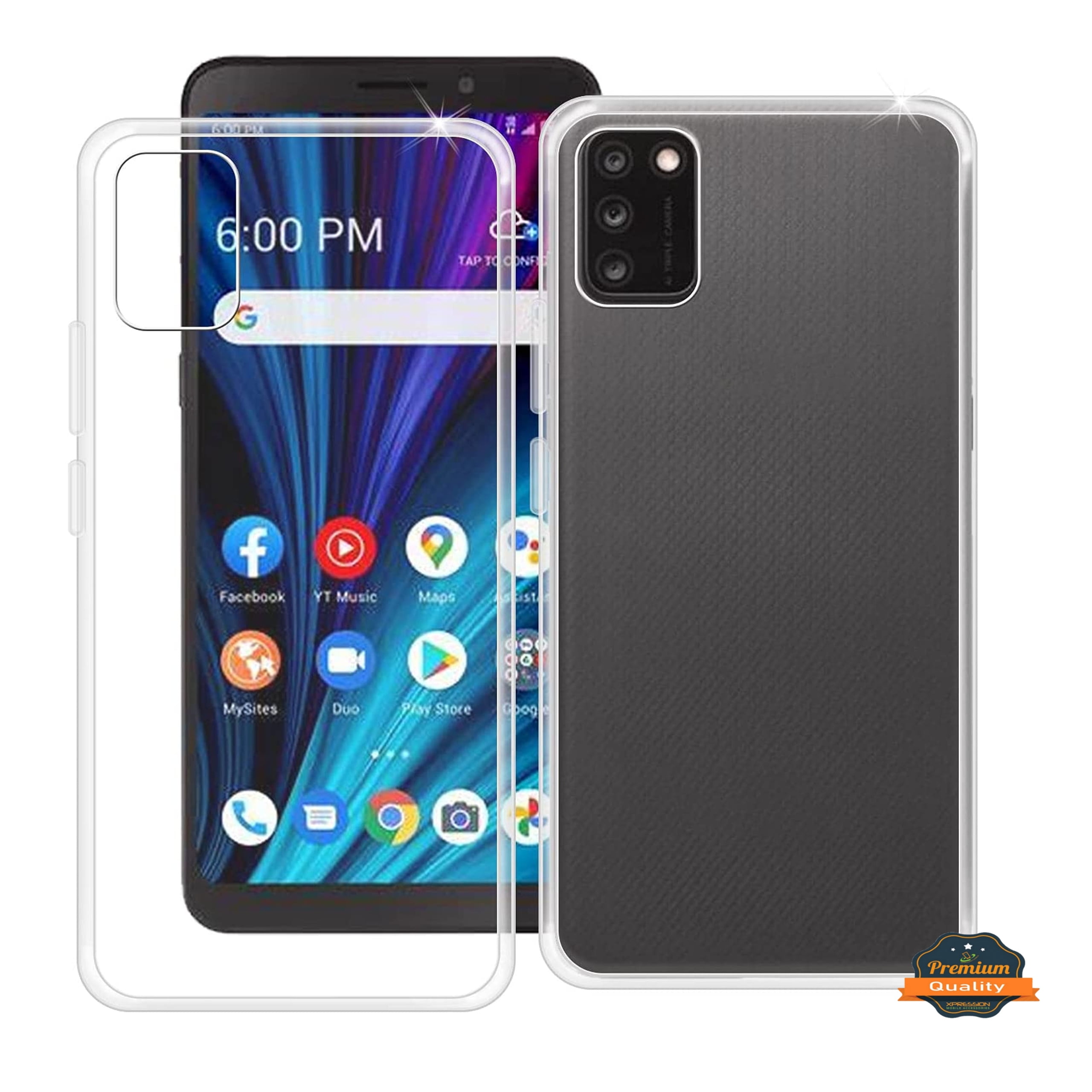 For TCL A3 /A509DL Ultra Slim Transparent Protective Hybrid with TPU