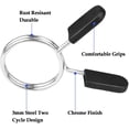 thumbnail image 2 of piezas de collares de clips de resorte de 1 pulgada, (25 mm) Abrazaderas de barra de resorte aptas para pesas estándar de 1 ", Abrazaderas de barra olímpica de ejercicio para levantamiento de pesas Entrenamiento de fuerza de levantamiento de pesas Sailing Electrónica, 2 of 6