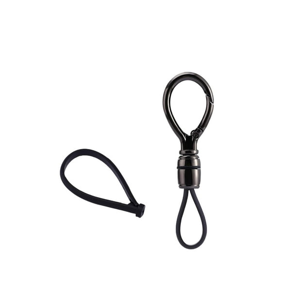 Bearachild LLavero de coche, llavero clásico a la moda, abalorio de Metal moderno, adornos colgantes duraderos para coche, accesorios para colgar en la Artesanía Negro Oval Bearachild HA074002-02