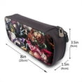 thumbnail image 3 of Slayer Nezuko Kamado Pencil Case Leather Holder Office Buggy Pouch Zipper Pen Stationery Bags, 3 of 6