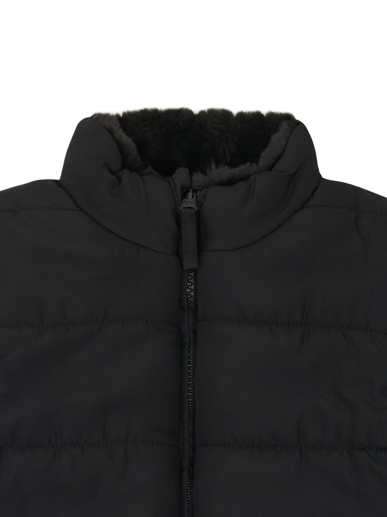 Wonder Nation Toddler Girl Reversible Faux Fur Vest, Sizes 12M-5T